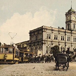 Nicholas Railway Station, Kalanchyovskaya Square, Moscow, Russia, c1904-c1905
