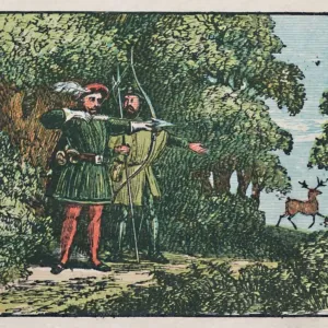 Nottingham Print, c1910: Robin Hood in Sherwood Forest