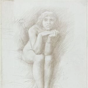 Nude Model Seated. Creator: Alphonse Legros