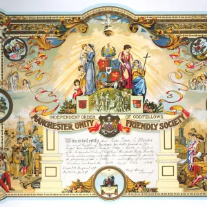 Office holders certificate of the Female Lodge of the Manchester Unity Friendly Society, 1929