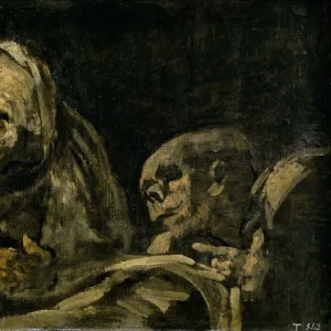 Two Old Men Eating Soup (The Witchy Brew). Artist: Goya, Francisco, de (1746-1828)