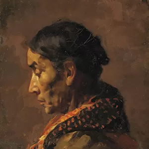 Old Spanish Woman, 1891. Creator: Enrique Jaraba Jimenez