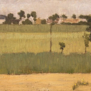The Outskirts of a Village, ca. 1880. Creator: Edmond Francois Aman-Jean
