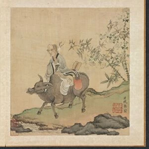Paintings after Ancient Masters: Laozi Riding an Ox, 1598-1652. Creator: Chen Hongshou (Chinese