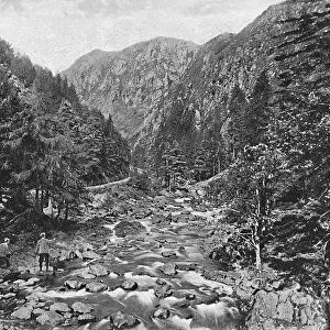 The Pass of Aberglaslyn, North Wales, c1896. Artist: I Slater