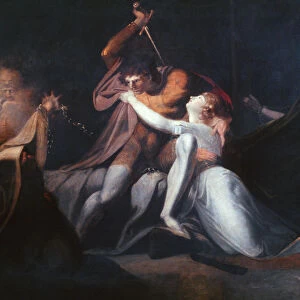 Percival Delivering Belisane... exhibited 1783. Artist: Henry Fuseli