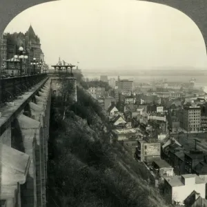 The Most Picturesque City in North America - Quebec from the Citadel, Canada, c1930s