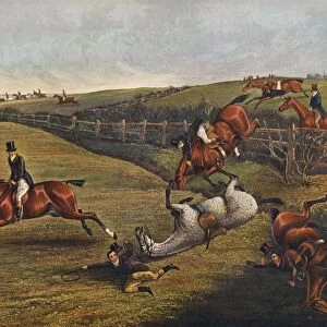 Plate V: Grand Leicestershire Steeplechase, 1829, 1830, (1922). Artist: Charles Bentley