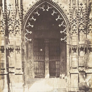 Portail des Marmousets, Saint-Ouen de Rouen, 1852-54. Creator: Edmond Bacot