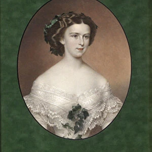 Portrait of Elisabeth of Bavaria, ca 1854. Artist: Anonymous