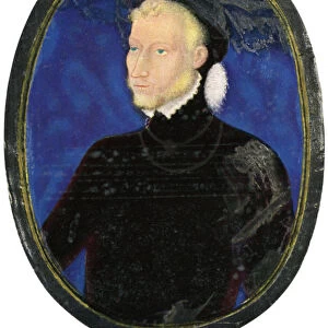 Portrait of a man, enamel, painted on copper, 16th century, (1931). Artist: Leonard Limosin