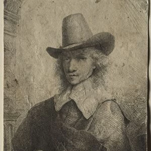 Portrait of a Man with a High Hat, 1642 / 1651. Creator: Ferdinand Bol (Dutch, 1616-1680)