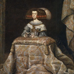 Portrait of Mariana of Austria (1634?1696), praying, c. 1655. Artist: Velazquez, Diego (1599-1660)