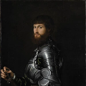 Portrait of a Nobleman in Armour, Between 1540 and 1560. Artist: Moroni, Giovan Battista (1520 / 25-1578)