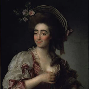 Portrait of the opera singer Anna Davia Bernucci, 1782. Artist: Levitsky, Dmitri Grigorievich (1735-1822)