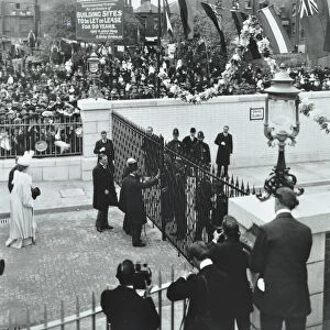 The Prince of Wales officially opening the Rotherhithe Tunnel, Bermondsey, London, 1908