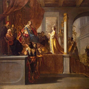 Queen of Sheba before Solomon, 1640s. Artist: Knupfer, Nicolaes (1609-1655)