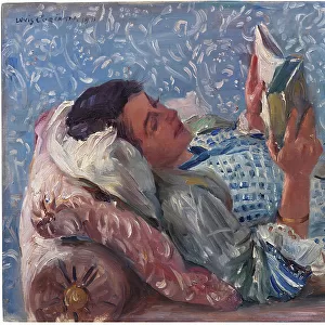 Reading woman, 1911. Creator: Corinth, Lovis (1858-1925)