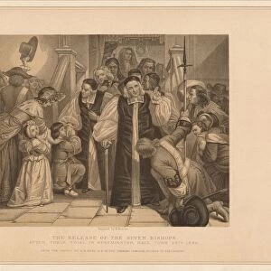 The Release of the Seven Bishops, 1688 (1878). Artist: Herbert Bourne