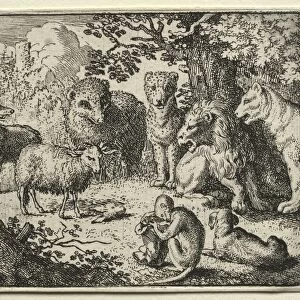 Reynard the Fox: The Arrival of the Packet. Creator: Allart van Everdingen (Dutch, 1621-1675)