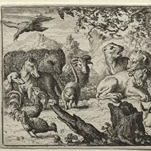 Reynard the Fox: The Lions Court. Creator: Allart van Everdingen (Dutch, 1621-1675)