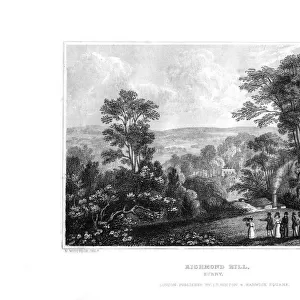 Richmond Hill, Surrey, England, 1829. Artist: J Rogers