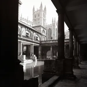 Print of Roman Baths, Bath, Somerset Print of Roman Baths, Bath, Somerset