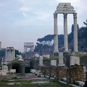 The Roman forum in the evening, 5th century BC