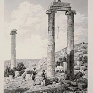Ruins of the Temple of Apollo Branchidae, pub. 1863 (lithograph). Creator: English School