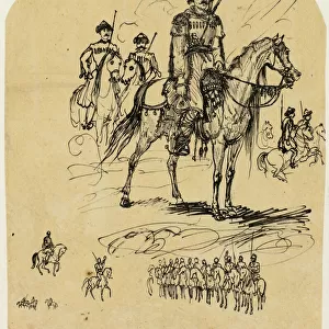 Russian Cavalry, n. d. Creator: Rodolphe Bresdin
