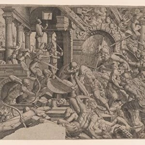 The Sack of Troy, 1535-55. Creator: Jean Mignon