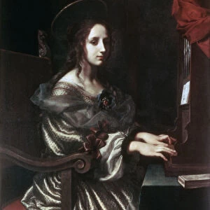 Saint Cecilia, 1640s. Artist: Carlo Dolci