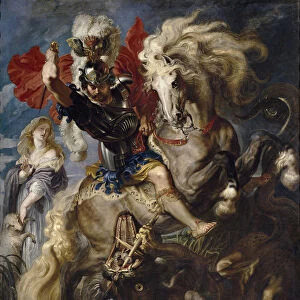 Saint George and the Dragon, 1606-1608. Artist: Rubens, Pieter Paul (1577-1640)