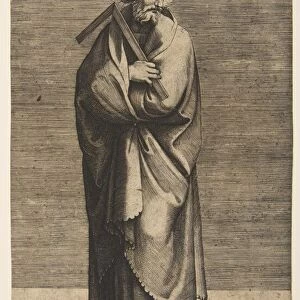 Saint Thomas holding a square rule, his head turned to the right, ca. 1515-27