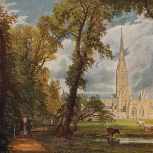 Salisbury Cathedral, 1823, (c1915). Artist: John Constable