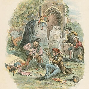 Scene from The Old Curiosity Shop by Charles Dickens, 1841. Artist: Hablot Knight Browne