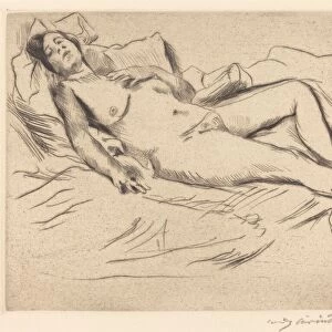 Schlafende (Sleeping Woman), 1912. Creator: Lovis Corinth