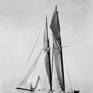 The schooner Elizabeth under way. Creator: Kirk & Sons of Cowes