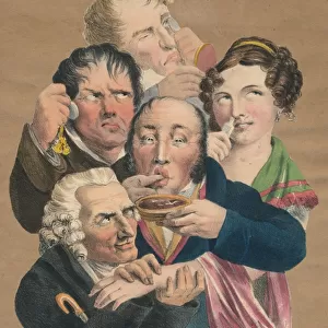 The five senses, late 18th-early 19th century. Creator: Unknown