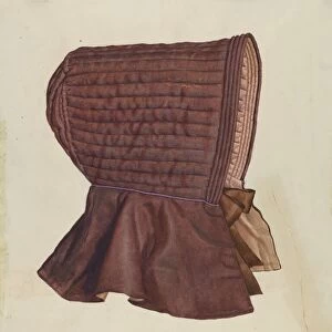 Shaker Womans Bonnet, c. 1936. Creator: Elizabeth Moutal
