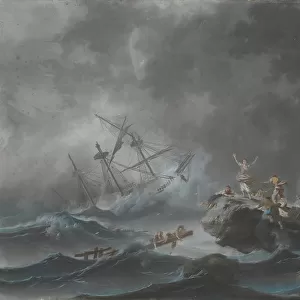 William Bradford Shipwreck Off Nantucket (Wreck Off Nantucket