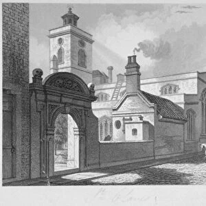 South-east view of the Church of St Olave, Hart Street, City of London, 1837. Artist