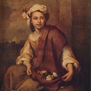 A Spanish Flower Girl, 1665-1670, (c1915). Artist: Bartolome Esteban Murillo
