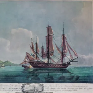 The Speedy and El Gamo, c1802. Artist: Nicholas Pocock