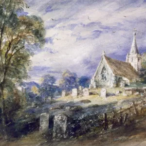 St Giles Church, Stoke Poges, 1833. Artist: John Constable