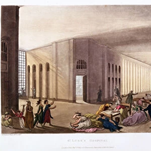 St Lukes Hospital, Old Street, London, 1808-1811. Artist: Thomas Rowlandson