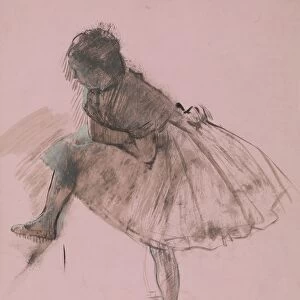 Study of a Ballet Dancer (recto); Two Studies of Dancers (verso), ca. 1873. Creator: Edgar Degas
