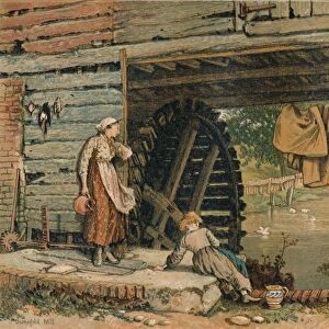 A Surrey Water-Mill, mid-late 19th century. Creator: Unknown