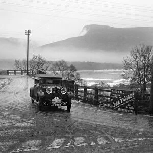 Talbot 14 / 45 of Kitty Brunell competing in the Monte Carlo Rally, near Strathpeffer, Scotland, 1929