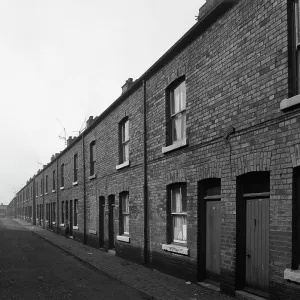 Terraced miners housing, Denaby Main, South Yorkshire, mid 1960s